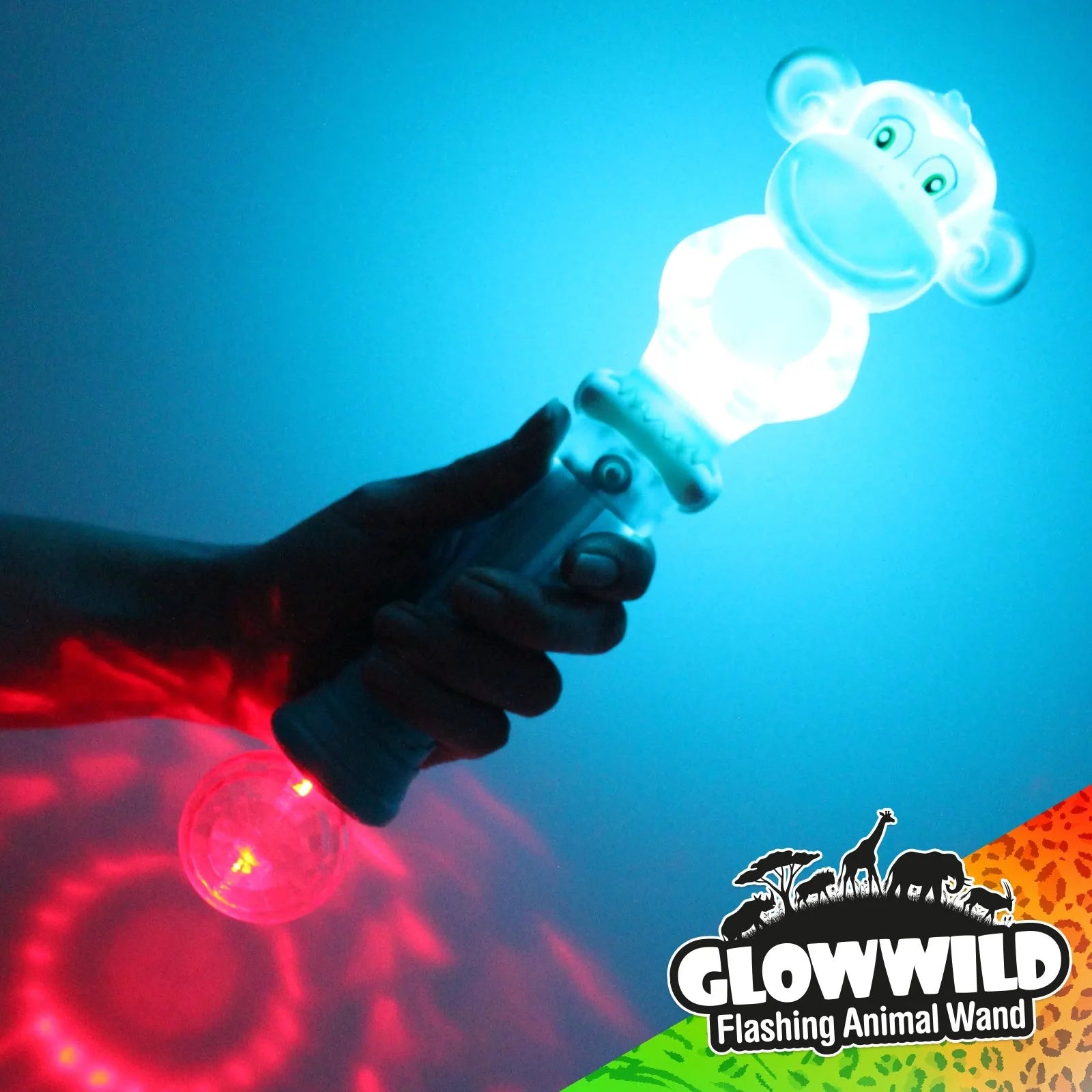 Monkey Mega Flashing Animal Wand-Monkey Mega Flashing Animal Wand