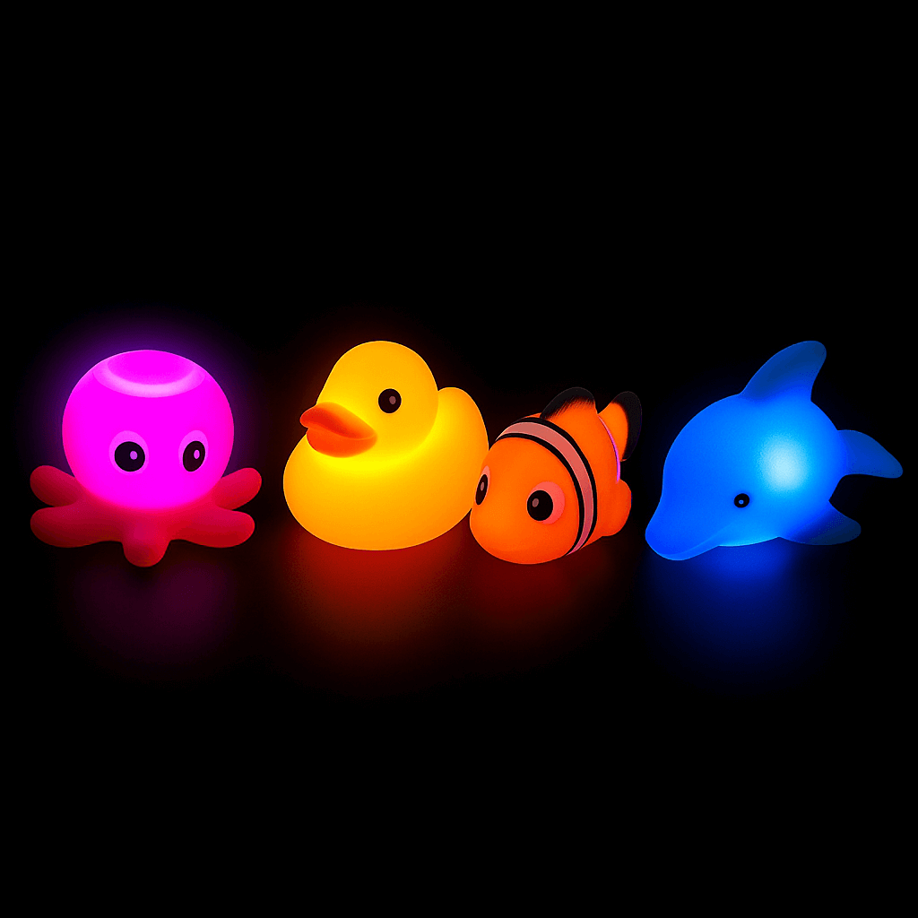 flashing bath toys