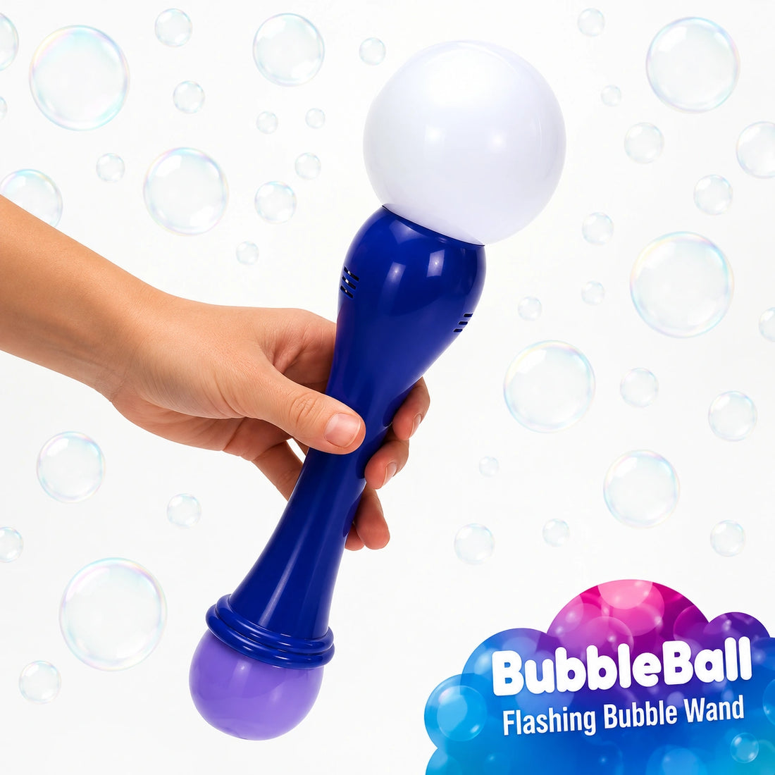 Flashing Bubble Ball Wand-Flashing Bubble Ball Wand