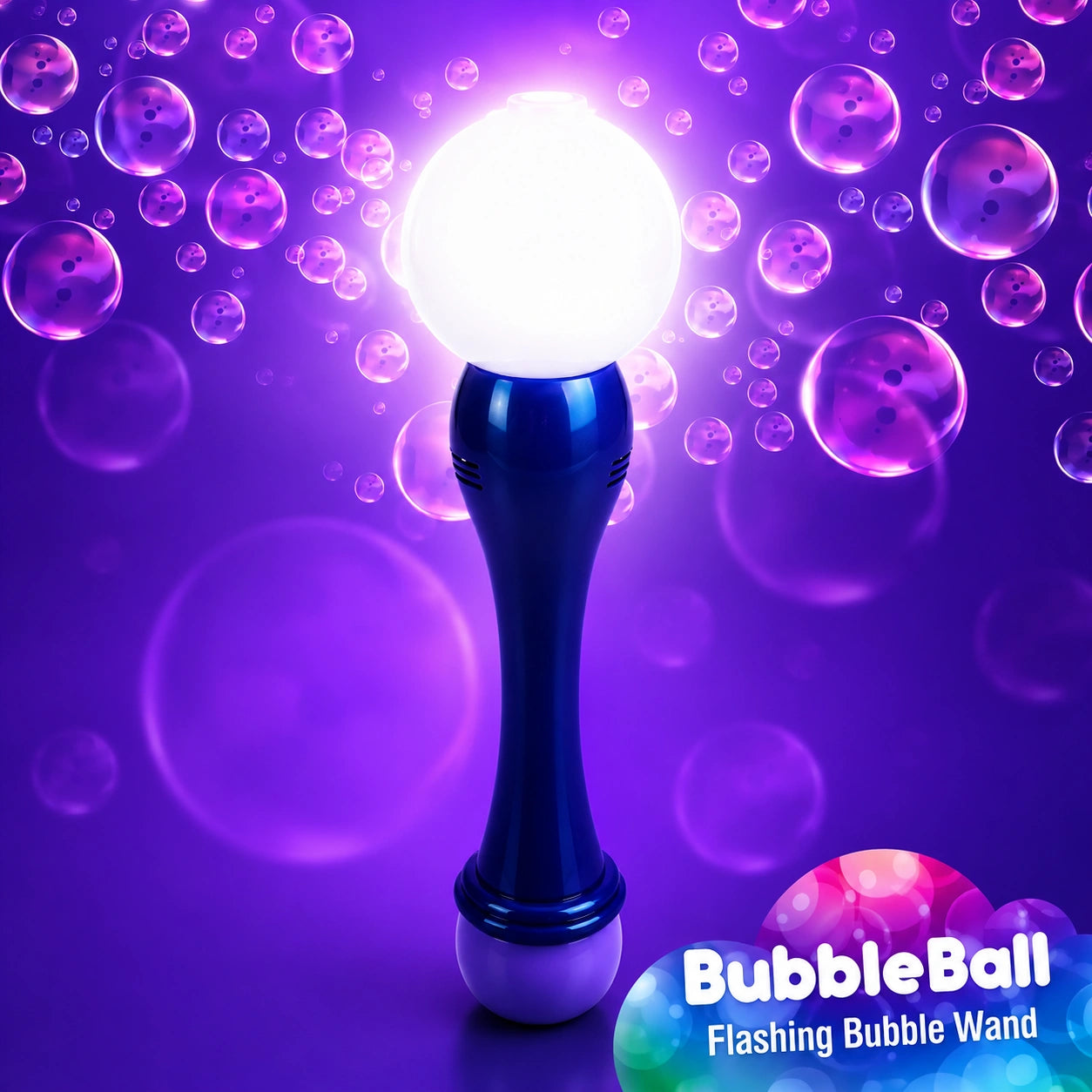 Flashing Bubble Ball Wand-Flashing Bubble Ball Wand