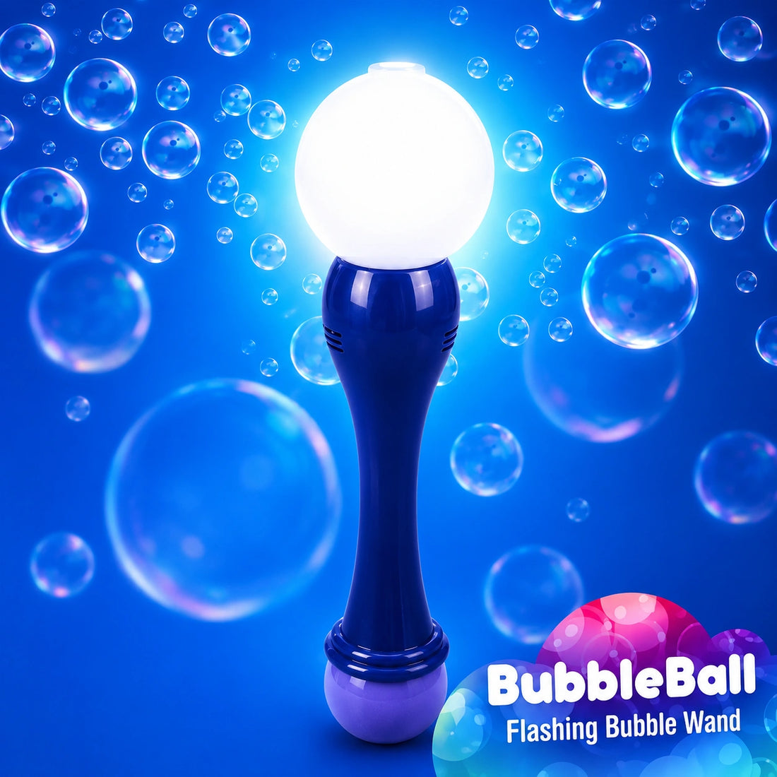 Flashing Bubble Ball Wand-Flashing Bubble Ball Wand