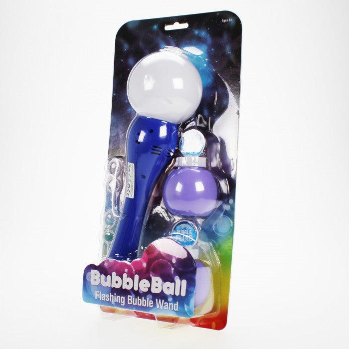 Flashing Bubble Ball Wand, Enjoy oodles of exciting bubbles and flashing multi coloured lights from the amazing Flashing Bubble Ball Wand! The Flashing Bubble Ball Wand is a super sized wand that's topped with a flashing LED ball, the Bubble Ball Wand releases an incredible stream of bubbles that take on the colour of the ball as they fill the air around you! Perfect for parties and events, this funky bubble wand has two modes, so that you can have either lights and bubbles, or just lights, and it comes wit