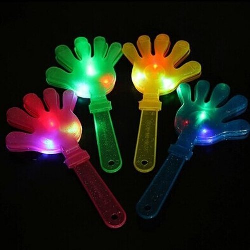 Flashing hand clappers, Our Giant Flashing Hand Clapper is a sensory light up tool to award Applause and show Appreciation and a fantastic way to give praise. The giant flashing hand clapper requires minimal hand movement, and a simple flick or shake of the wrist is all that is required to be clapping away. Our giant flashing hand clappers have inbuilt led lights which light up inside the hand. A great item for those children who like to flap there hands as it provides stimulation and and they will recieve 