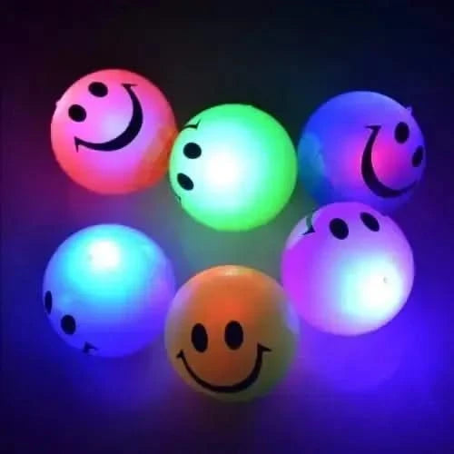 Flashing smiley face balls-Flashing smiley face balls