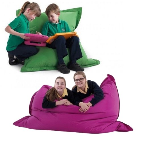 Floor bean bags multi pack, Great Value for Schools & Nurseries!!! – Save ££'s when you buy our Pack of 5 Bean Bag Sensory Cushions The Bean Bag sensory cushion's are an extremely versatile beanbag ideal for schools, nurseries, playgroups and early learning centres. Children can easily position it to sit any way they want. It is a 4-in-1 product; use it as a floor cushion, turn it onto its side and straddle, make it into a canoe shape for lounging or sit in it as a chair. Bean bags are the quiet alternative