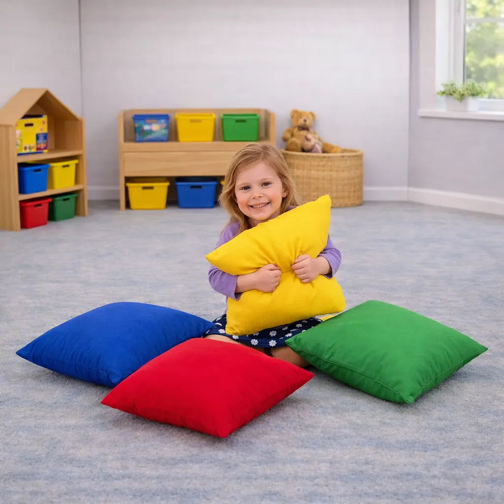 Floor Cushions Primary Colours-Floor Cushions Primary Colours