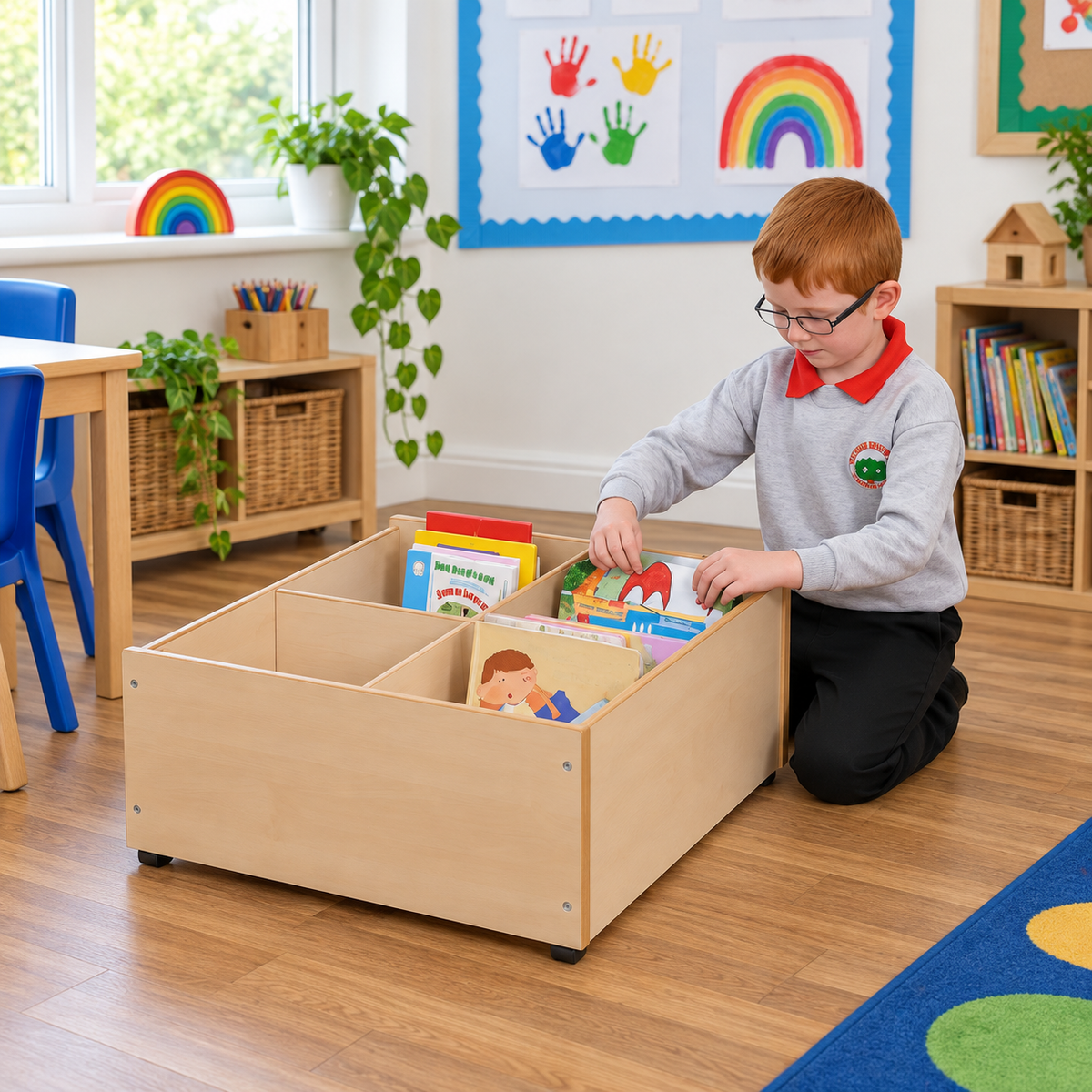 Floor Level 4 Compartment Kinderbox in a bright early years classroom – view 2