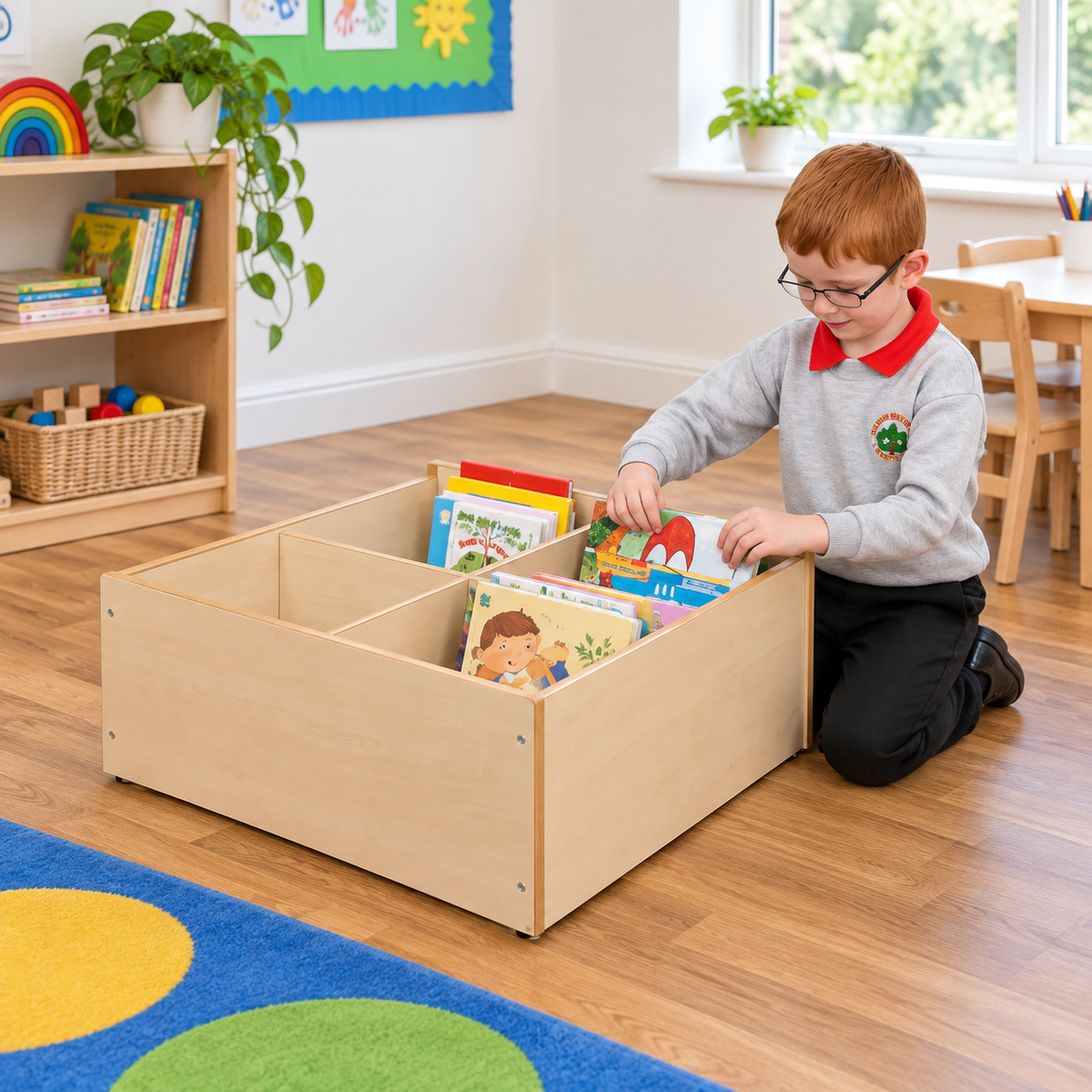 Floor Level 4 Compartment Kinderbox in a bright early years classroom – view 3