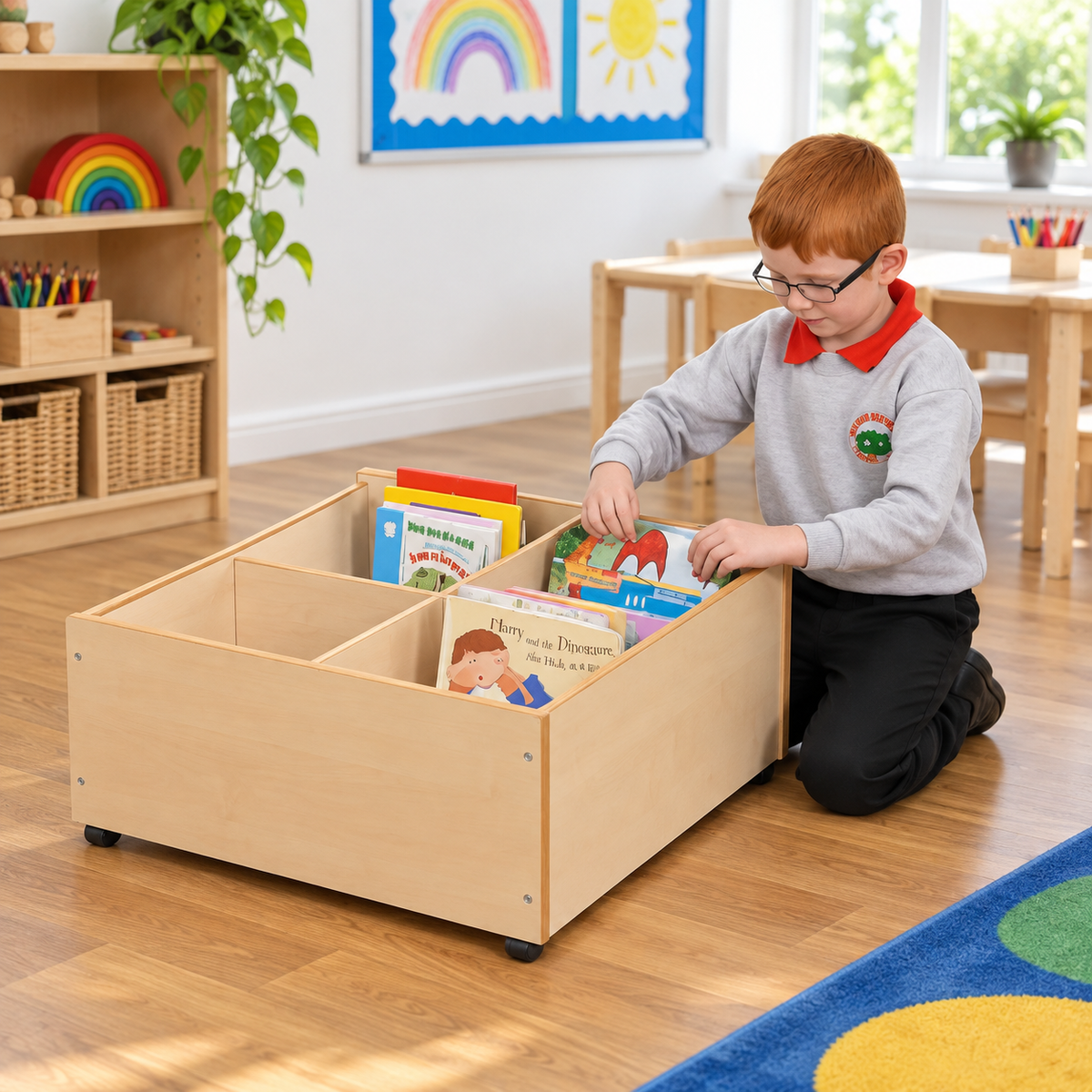Floor Level 4 Compartment Kinderbox in a bright early years classroom – view 5