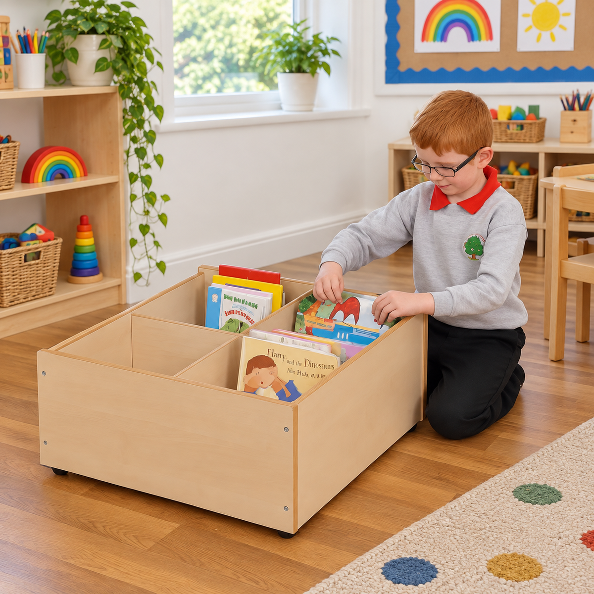 Floor Level 4 Compartment Kinderbox in a bright early years classroom – view 6