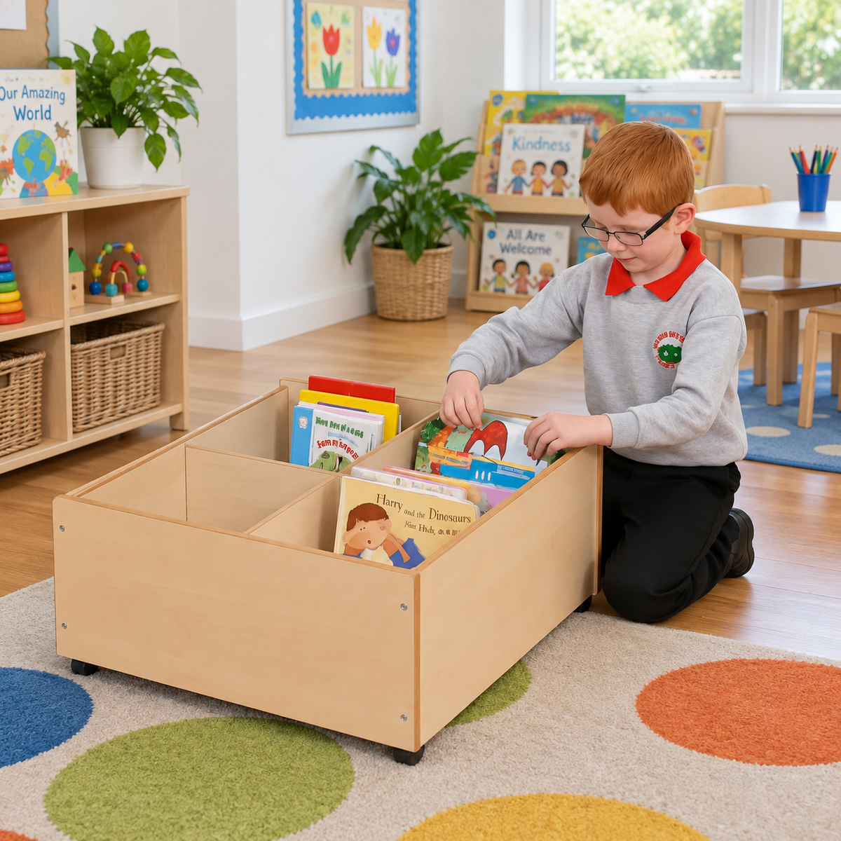 Floor Level 4 Compartment Kinderbox in a bright early years classroom – view 7