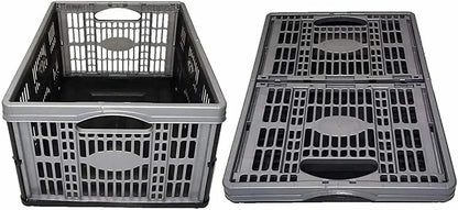 Foldable Collapsible Plastic Storage Crate-Foldable Collapsible Plastic Storage Crate