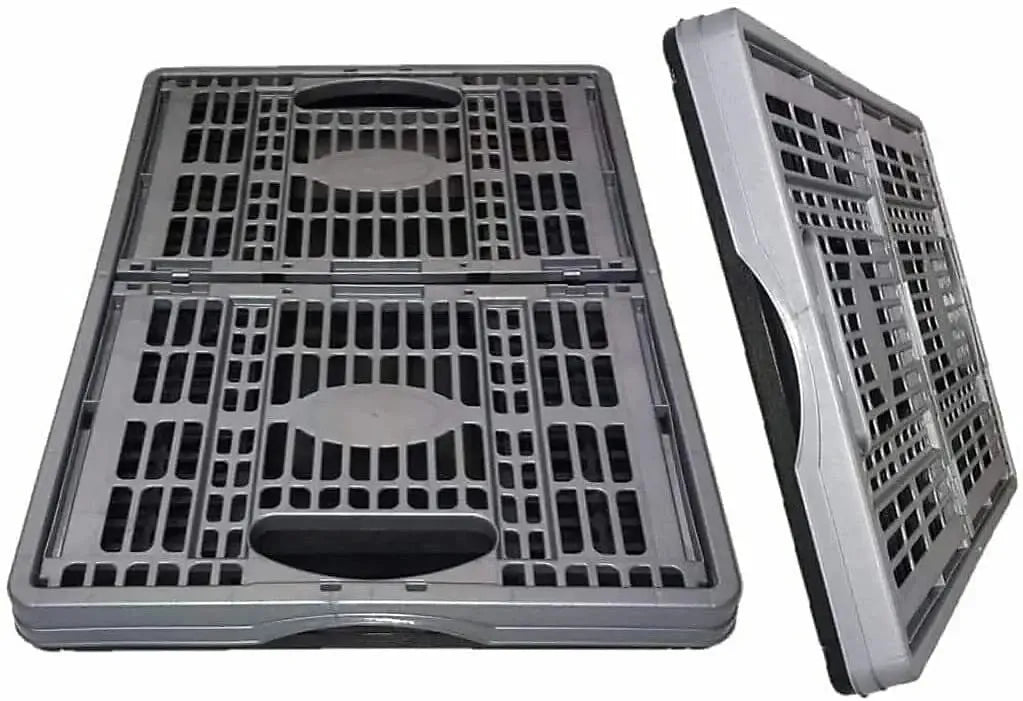Foldable Collapsible Plastic Storage Crate-Foldable Collapsible Plastic Storage Crate