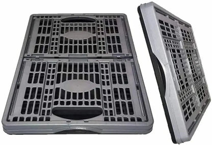 Foldable Collapsible Plastic Storage Crate-Foldable Collapsible Plastic Storage Crate