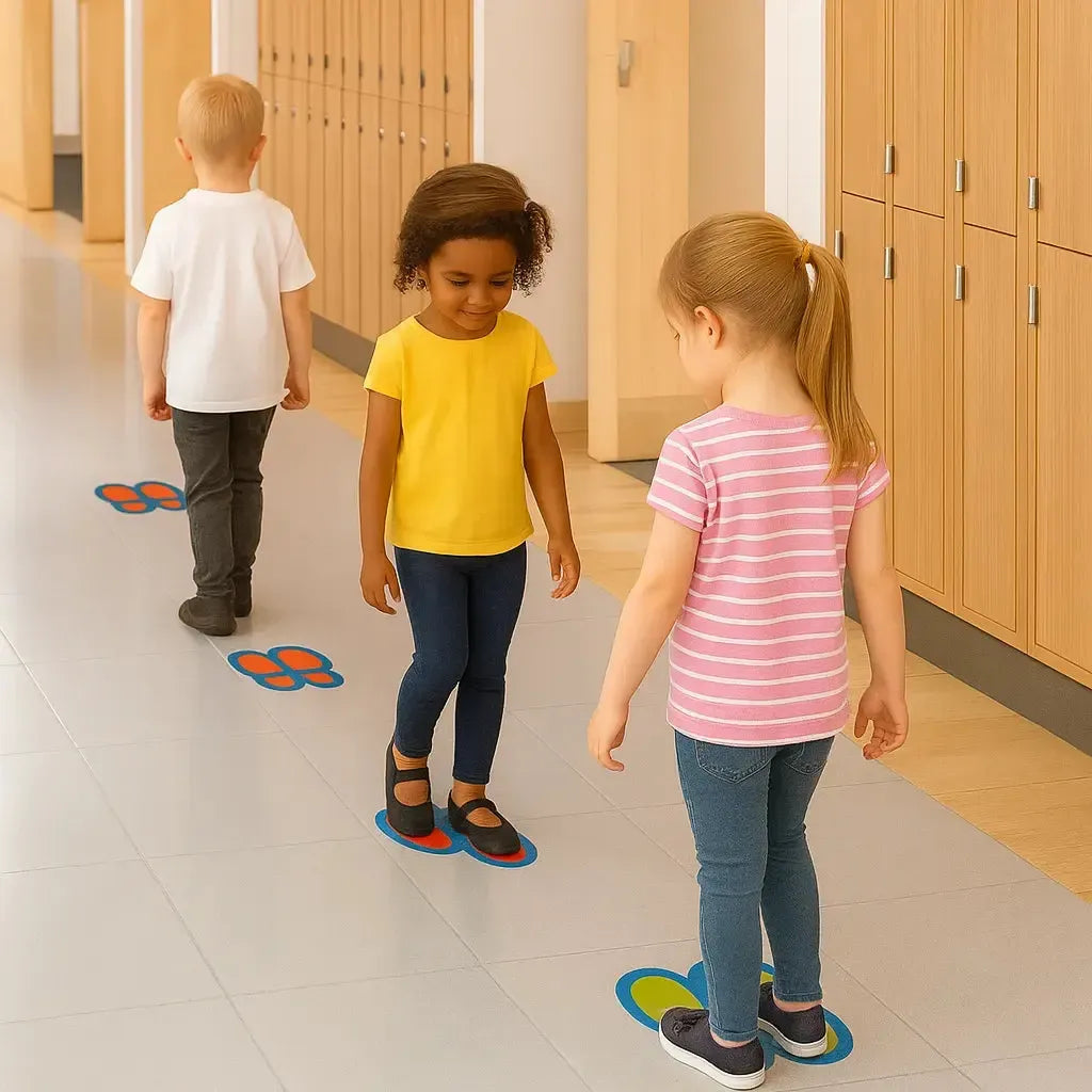 Foot Steps Guide Follow Me Foot Steps,Childrens foot step markers,foot markers,feet ...