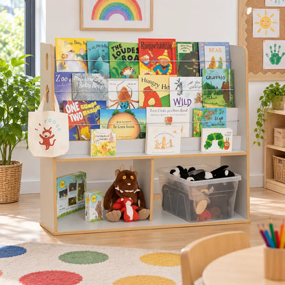 Free Standing Book Display & Storage Unit in a bright early years classroom – view 2