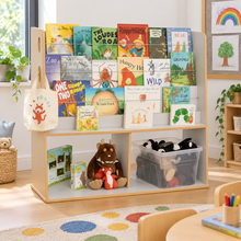 Free Standing Book Display & Storage Unit in a bright early years classroom – view 1