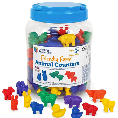 Friendly Farm Animal Counters Set of 144-Friendly Farm Animal Counters Set of 144