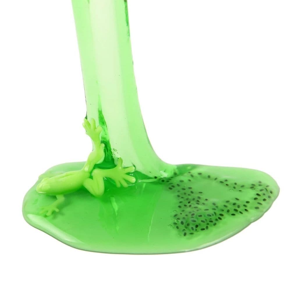 Frog Spawn Slime, Dive into a world of squishy fun with the Frog Spawn Slime! This fantastic toy features a toy frog immersed in a tub of frog spawn slime, making it a unique and exciting playtime experience.Not only is this slime toy entertaining, but it also serves as a valuable educational tool. Use it to teach children about the fascinating life cycle of frogs, providing them with a hands-on learning experience. Alternatively, unleash your mischievous side and use it to play pranks on friends and family