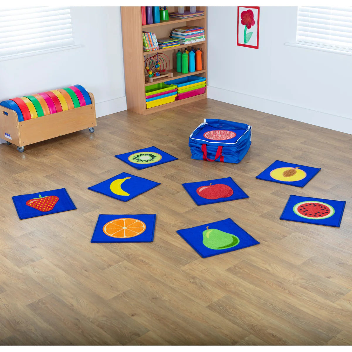 Fruit Mini Placement Carpets with holdall-Fruit Mini Placement Carpets with holdall