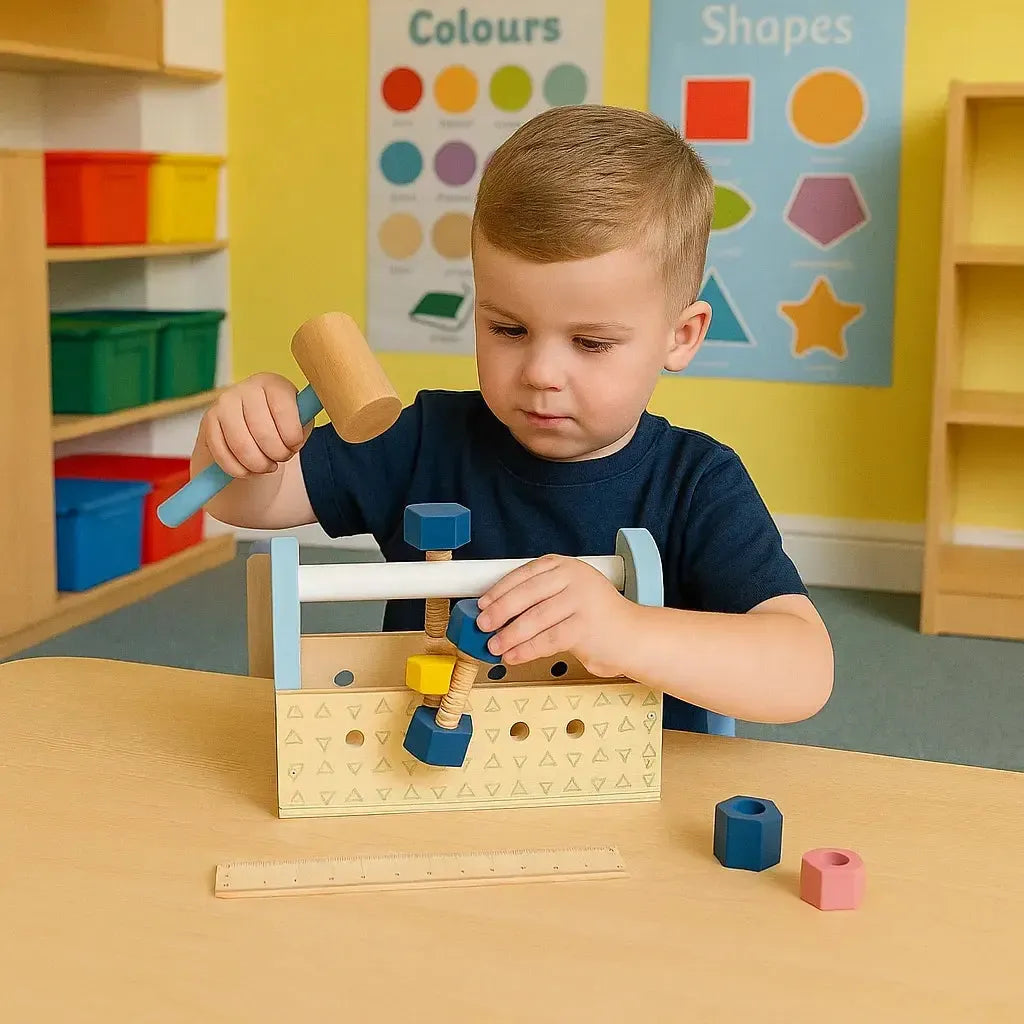 FSC My First Tool Box,Children's tool box,Children's wooden tool box ...