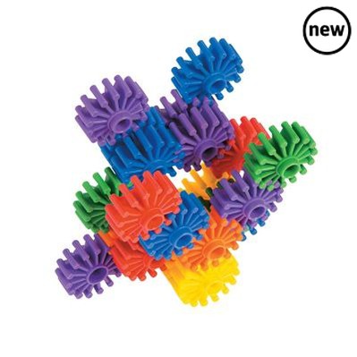 Gear Builder 192pcs, The Bigjigs Toys Educational Gear Building Set encourages children to create both simple and complex structures. The plastic gears build vertically and horizontally for open-ended construction. Supplying endless playtime possibilities, children can either slide the gears together or stack them up high for cool constructions that are a breeze to connect. Made in non-breakable plastic materials, the gears come in assorted colours. Encourages matching and sorting skills as well as hand/eye