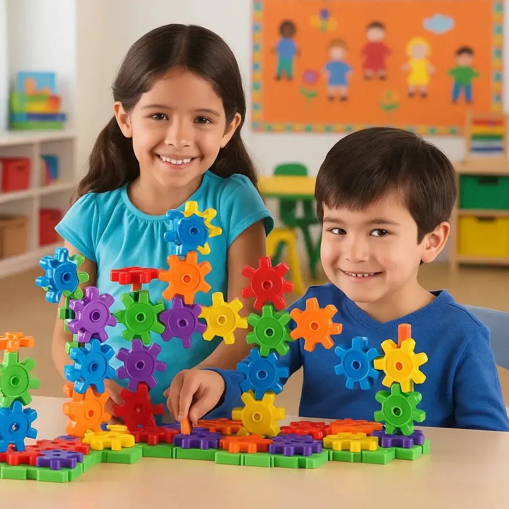 Gears Gears Gears Deluxe Building Set of 100, Learning resources gear ...