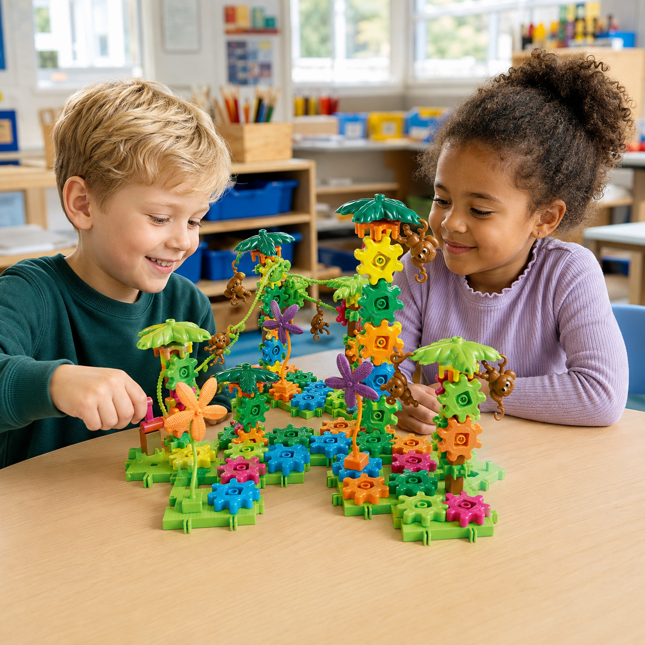 Gears Gears Gears Movin Monkeys classroom play image