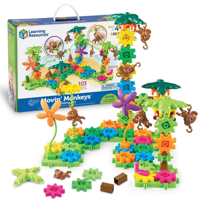 Gears! Gears! Gears! Movin' Monkeys Building Set educational learning resource