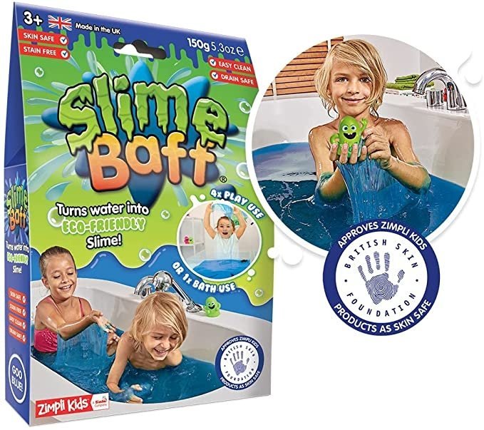 Gelli Baff Slime Baff, Turn bath time into the ultimate goo experience with Gelli Baff Slime Baff Simply run your bath, add Gelli Baff Slime Baff then stand back and watch as the boring old bath water turns into thick gooey slime! Gelli Baff Slime Baff doesn't stain and is also completely safe to use. Bathing will never be the same again! Gelli Baff Slime Baff is a great gift for ages five and up. Makes Bath Time Fun! Ideal for Messy Play Days Made in the UK Easy to Clean & Leaves No Stains or Marks Softens