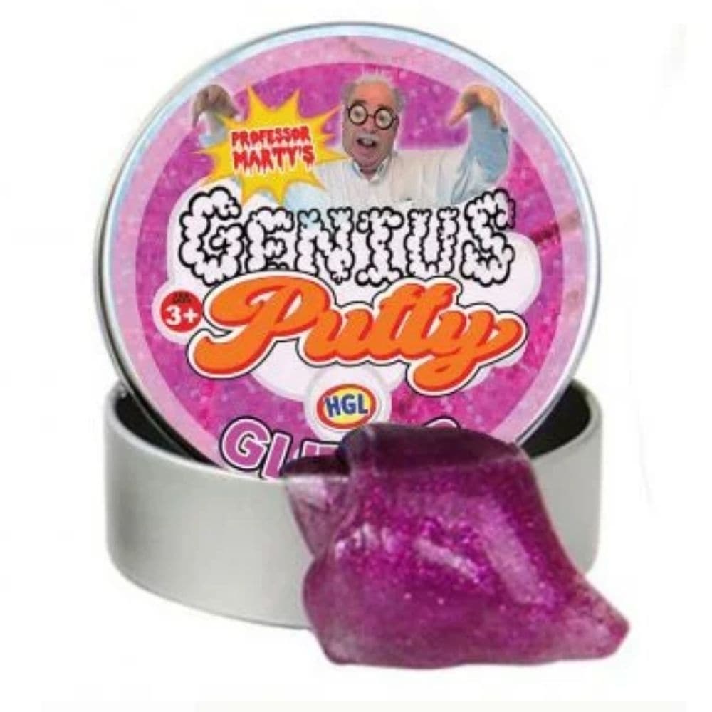 Genius Glitter Putty, The Tin of Genius Glitter Putty is the ultimate sensory experience packed in a convenient storage tin. This mesmerizing putty offers an interesting tactile experience that will captivate both kids and adults alike. Get ready to unleash your creativity as you mold, stretch, and bounce this incredible putty. Its unique texture allows you to create fun shapes and designs, giving you endless possibilities for playtime enjoyment. And the best part? This putty offers a mesmerizing sparkle th