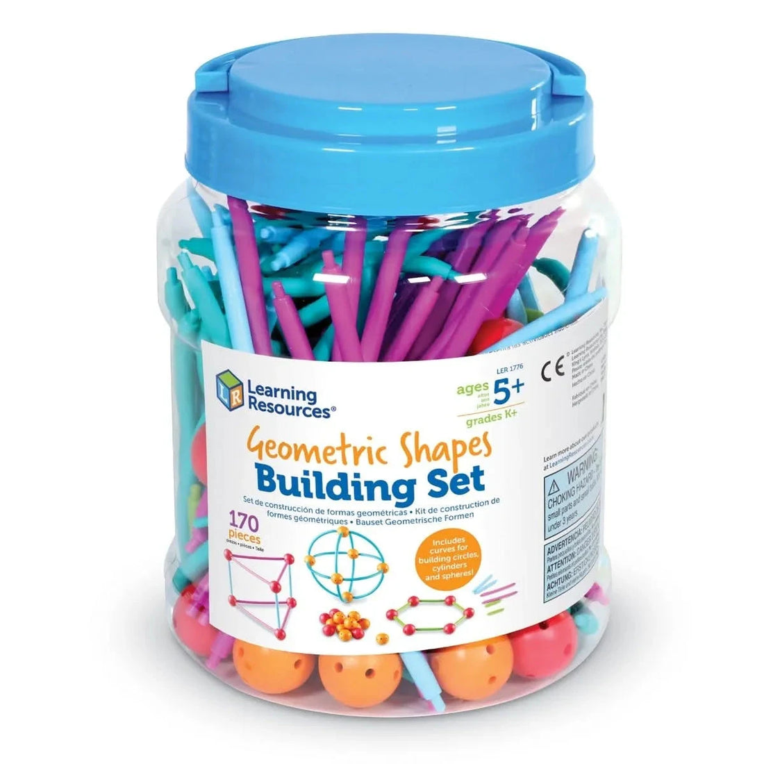 Geometric Shapes Building Set,Learning Resources Geometric Shapes ...