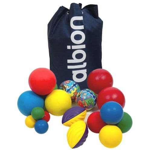 GetSetGo with Big Ball Pack, Introducing the GetSetGo Big Ball Pack - an absolute must-have for every school's physical education department. Seamlessly blending value, variety, and quality, this 19-piece set is meticulously curated to energize and diversify your PE sessions, ensuring students engage in a comprehensive range of activities and skills. Discover the Sporty Assortment Inside: Coated Foam Balls (9cm, 16cm, 21cm): These balls are perfect for various games and drills, ensuring students work on the