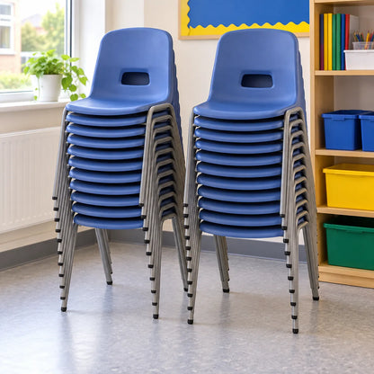 GH20 Stacking Chair Set of 20 in a bright UK classroom – lifestyle image 5