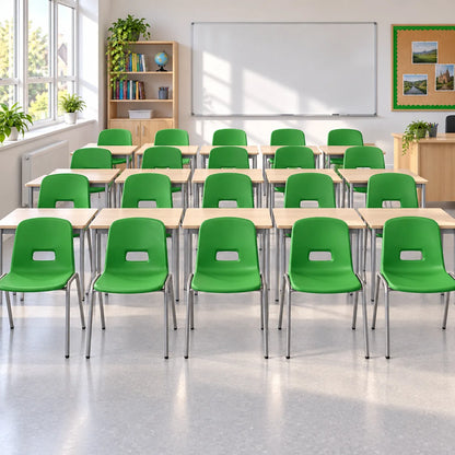 GH20 Stacking Chair Set of 20 in a bright UK classroom – lifestyle image 2