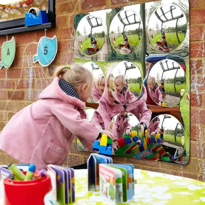 Giant 9 Domed Acrylic Mirror Panel 780mm-Giant 9 Domed Acrylic Mirror Panel 780mm