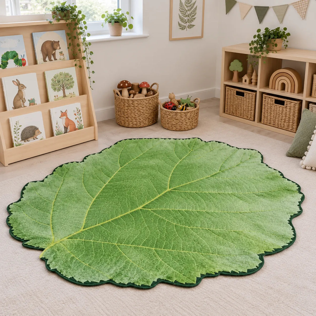 Giant Leaf Playmat in a natural early years indoor setting without children – image 3 of 8