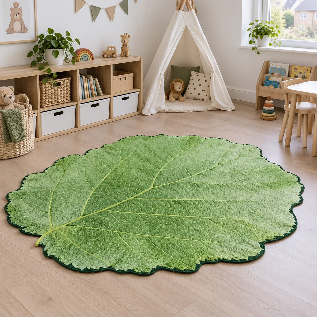 Giant Leaf Playmat in a natural early years indoor setting without children – image 4 of 8