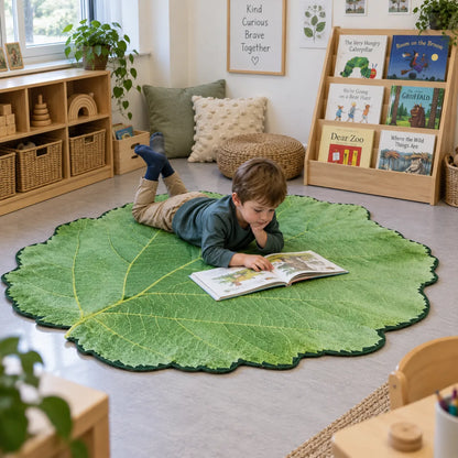 Giant Leaf Playmat in a natural early years indoor setting with children – image 7 of 8