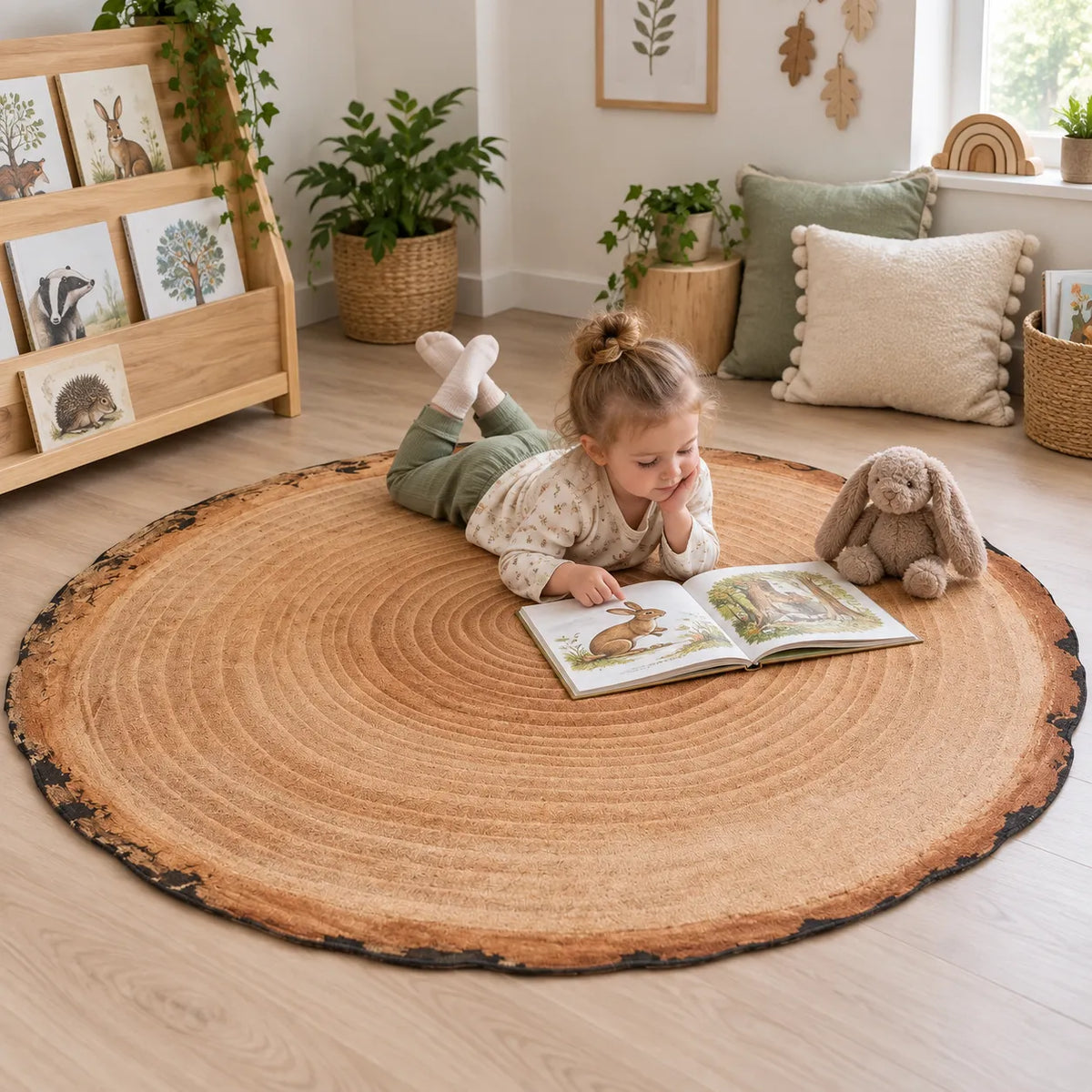 Giant Log Playmat in a natural early years indoor setting with children – image 7 of 8