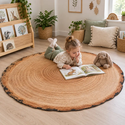 Giant Log Playmat in a natural early years indoor setting with children – image 7 of 8