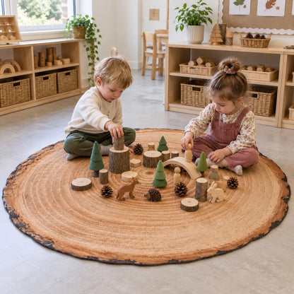 Giant Log Playmat in a natural early years indoor setting with children – image 8 of 8