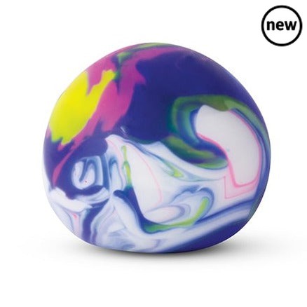 Giant Marble Stress Ball, The Giant Marble Stress Ball is a super colorful giant soft marble!At first glance, it looks exactly like a real oversized marble - like for giants or something. But then, pick it up and give it a squeeze.The incredibly soft, squishy feel makes it impossible to put down!Roll into colorful calmness with the Giant Marble Stressball.Giant Marble Stressball Large, squishy stress ball designed to look like a classic marble Encourages calmness, concentration, imaginative thinking, mindfu