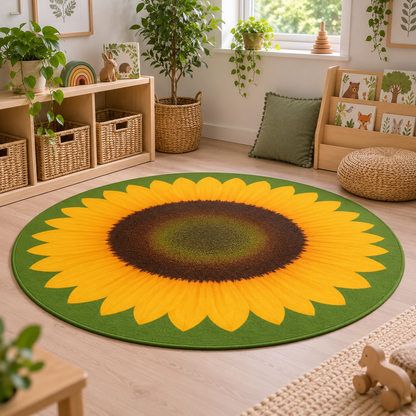 Giant Sunflower Mat in a natural indoor early years setting without children – image 1 of 8