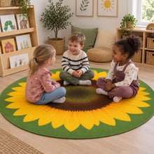 Giant Sunflower Mat in a natural indoor early years setting with children – image 6 of 8