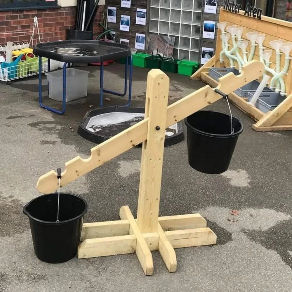 Giant Wooden Outdoor Scales-Giant Wooden Outdoor Scales