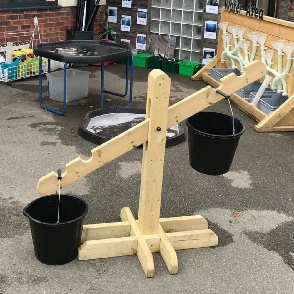 Giant Wooden Outdoor Scales-Giant Wooden Outdoor Scales