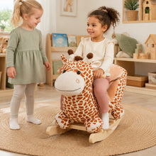 Giraffe Plush Rocking Horse-Giraffe Plush Rocking Horse