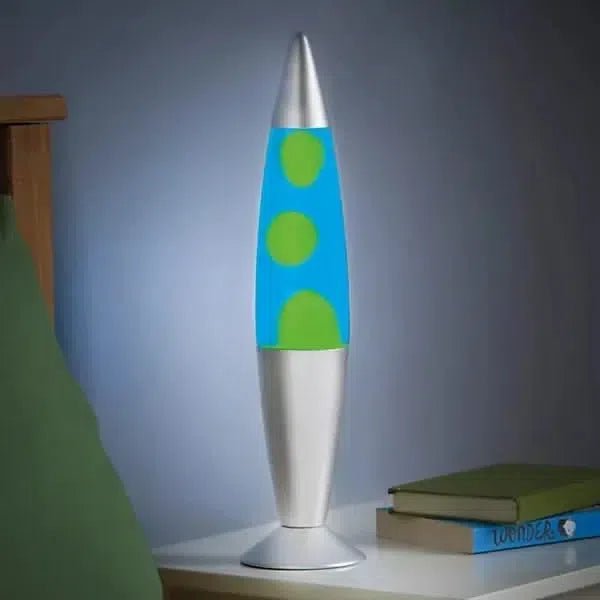 Global Gizmos Blue & Green Retro Lava Lamp-Global Gizmos Blue & Green Retro Lava Lamp