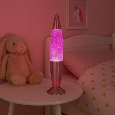 Global Gizmos Purple Chrome Retro Lava Lamp-Global Gizmos Purple Chrome Retro Lava Lamp